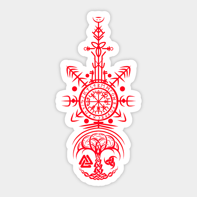 Nordic Rune Pattern Sticker by Lenimski